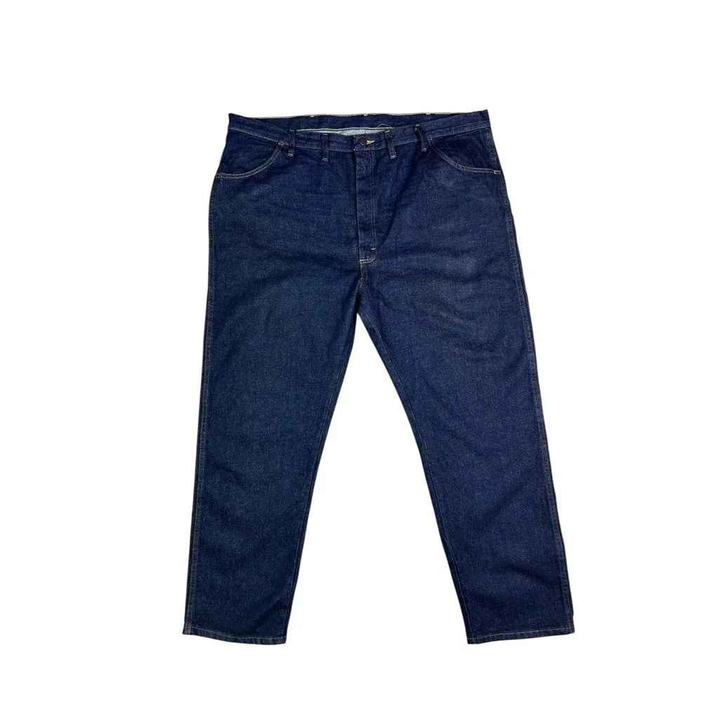 Rustler Classic Regular Fit Straight Leg Blue Denim Jeans Men's Size 46x30‎